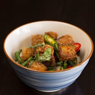 Khao Mu Grob Kapow - Kapow Style Pork Belly